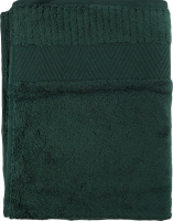 Рушник зелений махровий зеро твіст з бордюром 50*90см 600г/м2 ГМ Текстайл