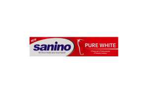 Паста зубная Pure white Sanino 75мл