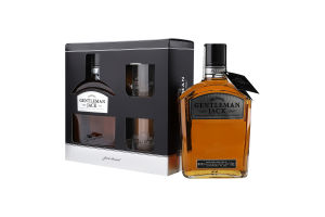 Набор подарочный Виски Джентельмен Джек 40% 0.7л + 2 стакана Jack Daniel's к/у