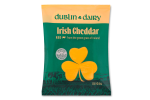 Сир 48% твердий сичужний нарізаний Irish Cheddar Red Dublin Dairy м/у 150г