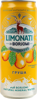 Напій безалкогольний сильногазований соковий пастеризований Груша Limonati Borjomi з/б 330мл