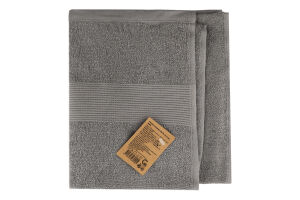 Рушник сірий махровий 40*70см 400г/м2 GM Textile