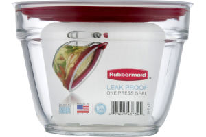 Rubbermaid Leak Proof One Press Seal Glass