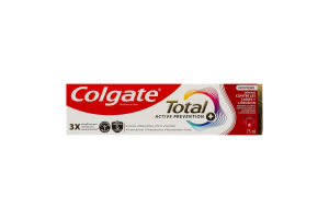 Паста зубна Захист від карієсу + Руйнування емалі Активний захист+ Total Colgate 75мл