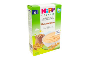 Каша безмолочна для дітей від 6міс Мультизлакова Organic Hipp к/у 200г