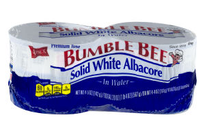 Bumble Bee Solid White Albacore Premium Tuna In Water - 4 PK