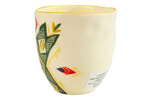 Чашка широкая 0.45л Зеленая Пасха Покутська кераміка 1шт