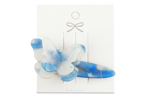 Заколка д/волосся Святковий метелик з прикрасою 7,5см