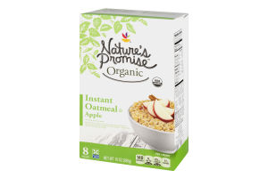 Nature's Promise Organic Instant Oatmeal Apple - 8 CT