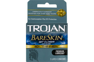 Trojan BareSkin Condoms - 3 CT