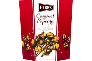 Herr's Caramel Popcorn with Milk Chocolate Drizzle