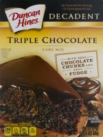 Duncan Hines Decadent Cake Mix Triple Chocolate