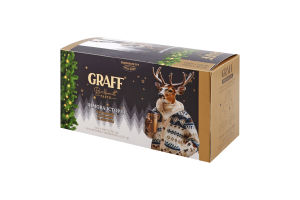 Чай черный байховый с корицей и яблоком Зимняя история Graff к/у 20х1.8г