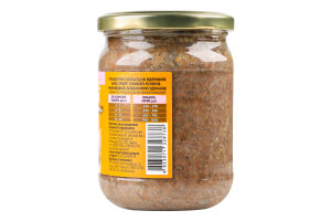 Корм д/собак Українська зірка 460 г з м’ясом телятини/рисом та морквою