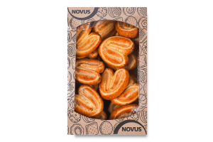 Печенье сдобное слоеное Ушки королевские Novus к/у 290г