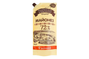 Майонез 72% Файный Національні українські традиції д/п 500г