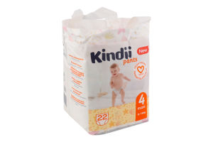 Трусики-підгузники для дітей 9-15кг 4 Maxi Pants Kindii 22шт