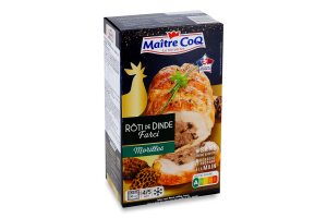 Рулет из мяса индейки быстрозамороженный фаршированный фаршем со сморчками Maitre CoQ к/у 700г