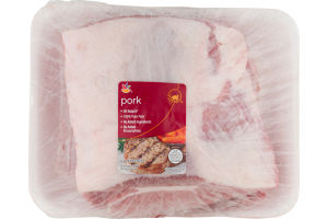 Ahold Pork Loin Center Cut Roast Bone In