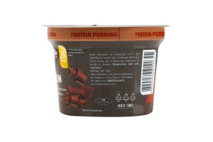 Пудинг 2.4% молочний з підсолоджувачами збагачений молочним білком зі смаком шоколаду Protein Волошкове поле ст 200г