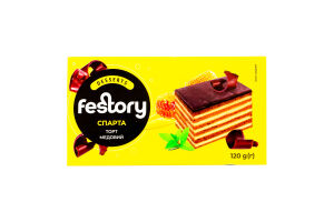 Торт медовый Спарта Festory лоток 120г