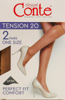 Получулки женские Conte elegant Tension 20den 23-25 bronz 2пары