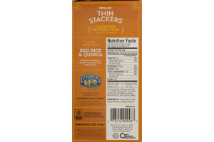 Lundberg Organic Thin Stackers Puffed Grain Cakes Red Rice & Quinoa - 24 CT