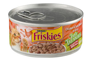 Purina Friskies Tasty Treasures Chicken & Tuna Dinner in Gravy