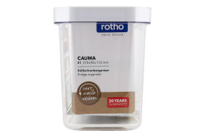 Органайзер для холодильника з кришкою 2л 282x92x113мм №10535 Cauma Rotho 1шт