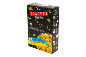 Рис длиннозернистый пропаренный шлифованный в пакетиках для варки Bellissimo Trapeza к/у 5х80г