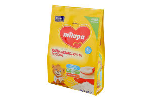 Каша безмолочная сухая для детей от 4мес быстрорастворимая рисовая Milupa м/у 170г