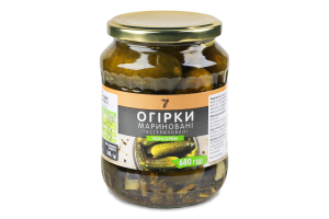 Конс Огірки 7 680 г скл. мариновані