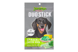 Ласощі д/собак Подвійні палички з шпинатом та сиром 50г Jerhigh