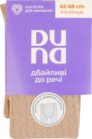 Колготки для немовлят з широким клином Duna №4444 62-68 темний сірий-бежевий