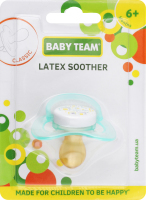 Пустушка латексна, класична Baby Team арт 3222