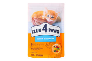 Корм д/кошенят Premium з лососем сухий 300г Club 4 Paws