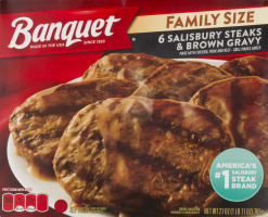 Banquet Salisbury Steaks & Brown Gravy - 6 CT