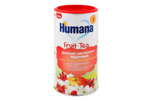 Чай для детей от 8мес растворимый Fruit Tea Humana тубус 200г