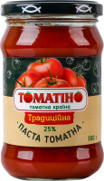 Паста томатная 25% пастеризованная Традиционная Томатіно в/с с/б 300г