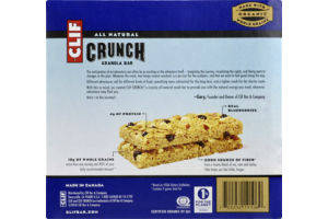 Clif Crunch Bluberry Crisp Granola Bar - 10 CT