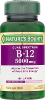 Nature's Bounty Dual Spectrum B-12 5000 mcg Tablets - 30 CT