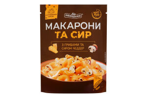 Макароны с грибами и сыром Чеддер Pripravka д/п 150г