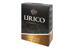 Вино Тінто червоне сухе 12,5% 3л т/п Ліріко