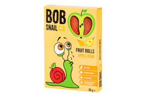 Конфеты фруктовые натуральные Яблоко-груша Roll Bob Snail к/у 60г
