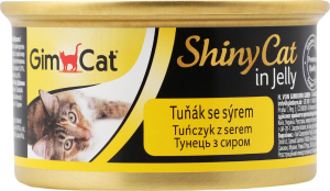 Корм д/котів Шайні Кет з тунцем та сиром 70г Джим Кет