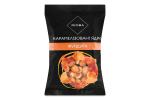 Ядра фундука карамелизированные RIOBA м/у 120г