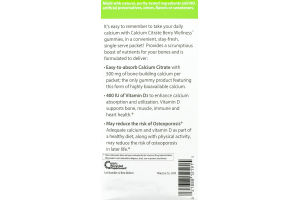 Rainbow Light Calcium Citrate Berry Wellness Gummies Grab & Go Packets - 30 PK