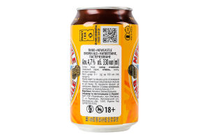 Пиво 330мл 4.7% напівтемне пастеризоване Brown Ale Newcastle з/б
