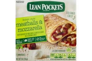 Lean Pockets Italian Style Meatballs & Mozzarella Sandwiches - 2 CT