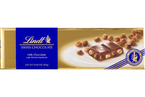 Lindt Swiss Chocolate Milk Chocolate With Whole Hazelnuts